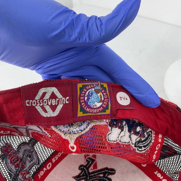 Negro League Baseball Team Patches Collage Cap Men's Size 7 1/4 Men's Preowned - Picture 6 of 8